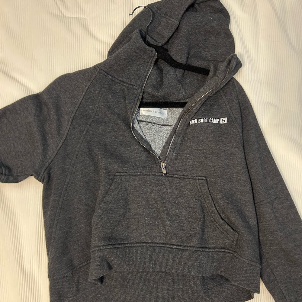 Burn Boot Camp Charcoal Zip-Up Hoodie